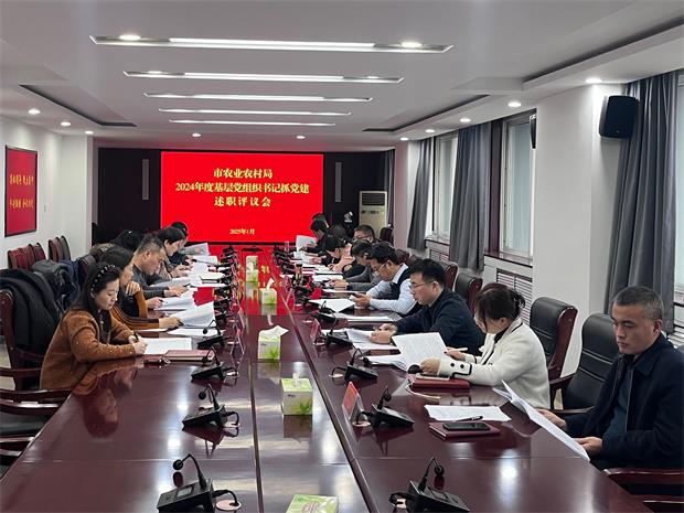 市农业农村局召开2024 年度党组织书记抓基层党建述职评议会