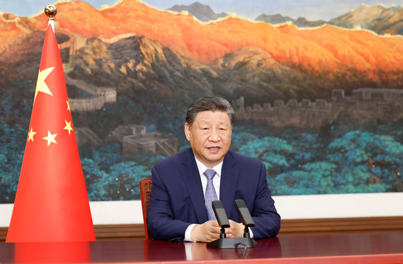 习近平在气候和公正转型领导人峰会上的致辞