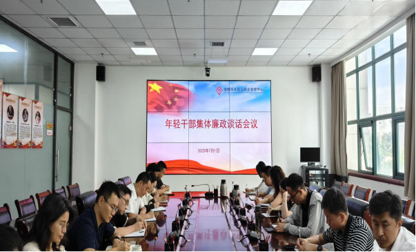 中心开展年轻干部集体廉政谈话会议