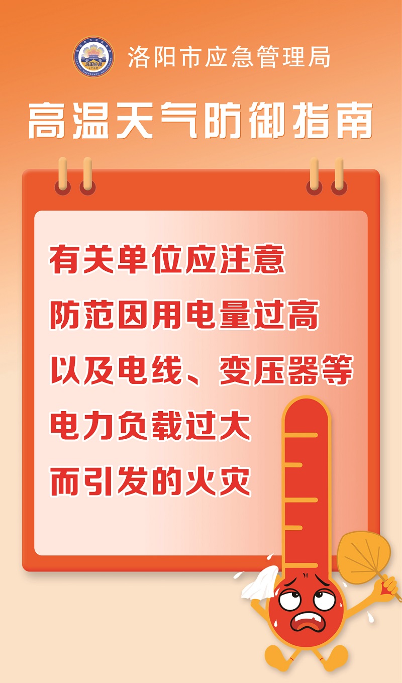 【洛阳应急“安全攻略”】高温天气防御指南