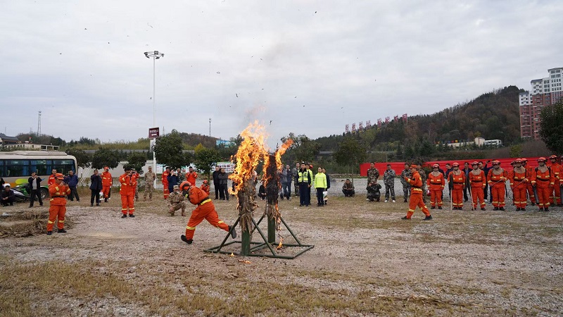 全市森林防灭火业务专题培训暨森林火灾扑救技能送教下基层实操训练活动成功举办