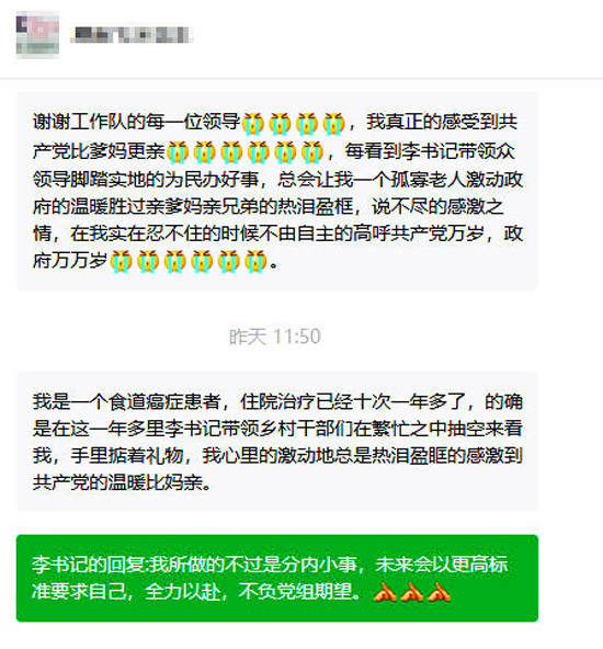 网上留言诉真情 工作队回复暖人心——洛阳市文物局驻福昌村工作队的民生答卷