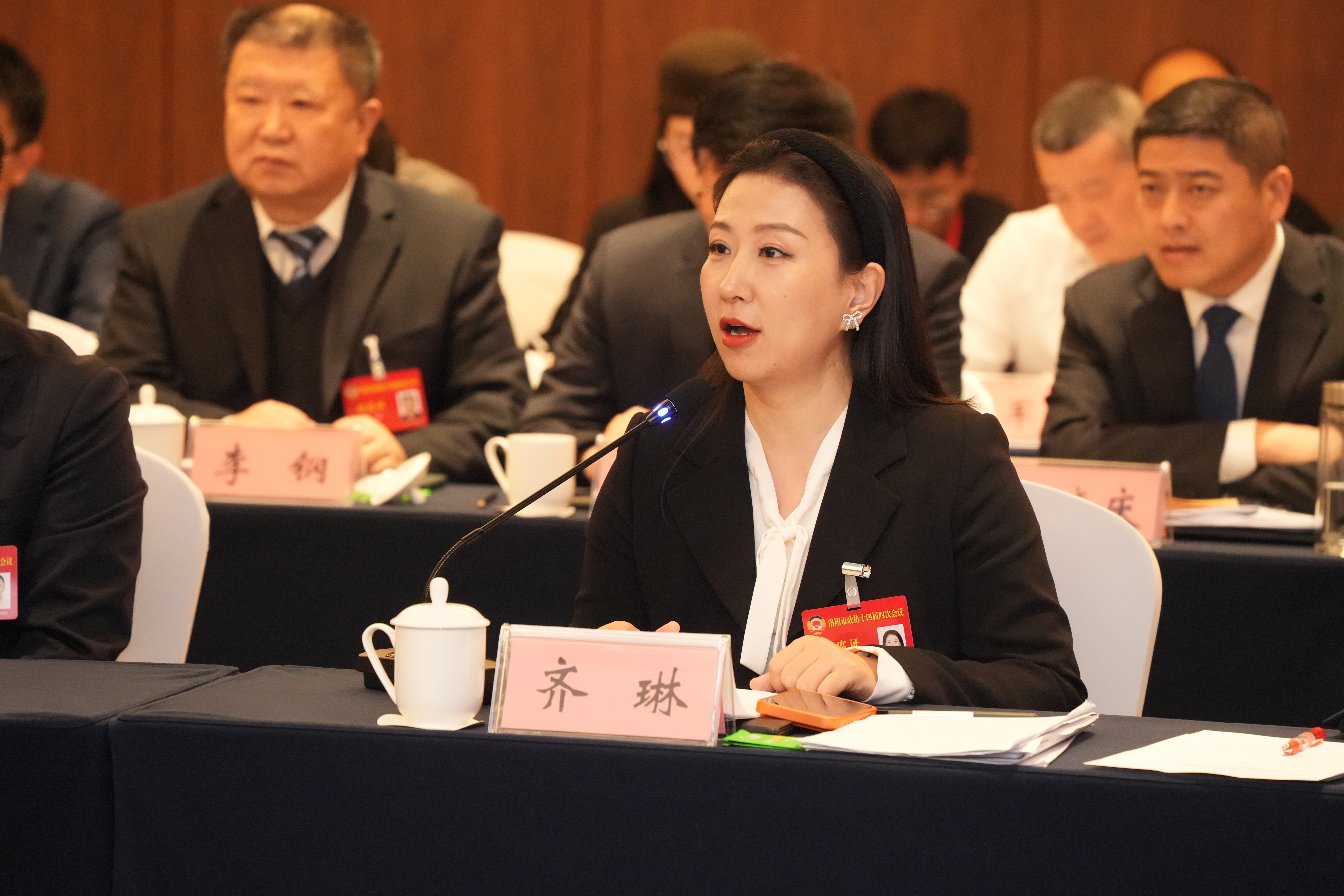 张玉杰参加政协经济界别组讨论