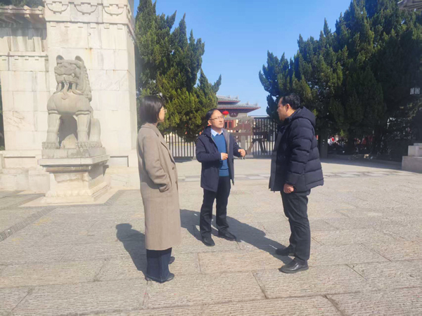 大年初一,洛阳市文物局局长赵晓军检查 重点文博单位