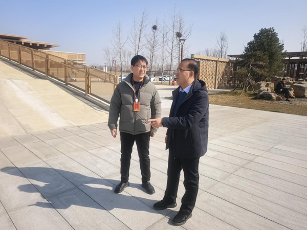 大年初一,洛阳市文物局局长赵晓军检查 重点文博单位