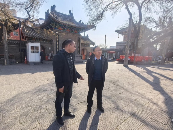 大年初一,洛阳市文物局局长赵晓军检查 重点文博单位
