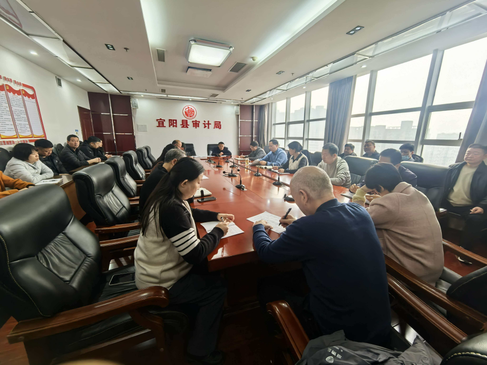 宜阳县审计局 传达学习县2026年度三级干部会议精神暨树立和践行正确政绩观学习教育动员部署会