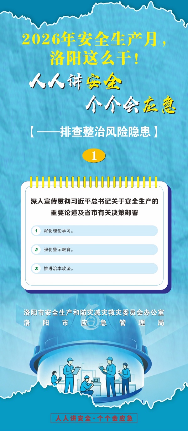 2026年安全生产月，洛阳这么干！