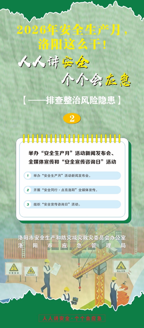 2026年安全生产月，洛阳这么干！