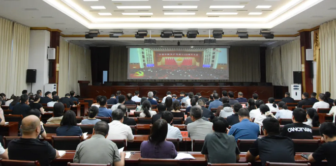 嵩县广大党员干部收听收看庆祝中国共产党成立105周年大会